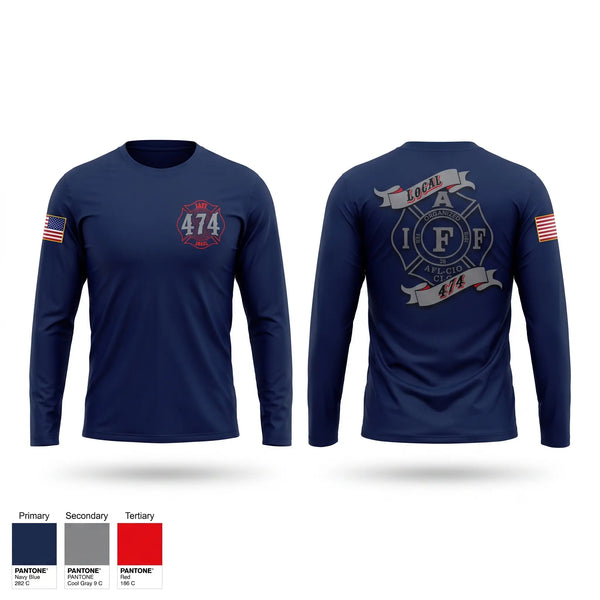 Long Sleeve Performance Shirt, Elyria Fire Department, Fire Department, Teamtime, Team time, sublimation, custom sports apparel, team uniforms, spirit wear, spiritwear, sports uniforms, custom shirts, team store, custom team store, fundraiser sports, apparel fundraiser