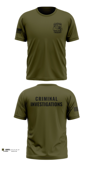 Old School Cotton Feel Shirt, Criminal Investigations Unit, Police, Teamtime, Team time, sublimation, custom sports apparel, team uniforms, spirit wear, spiritwear, sports uniforms, custom shirts, team store, custom team store, fundraiser sports, apparel fundraiser