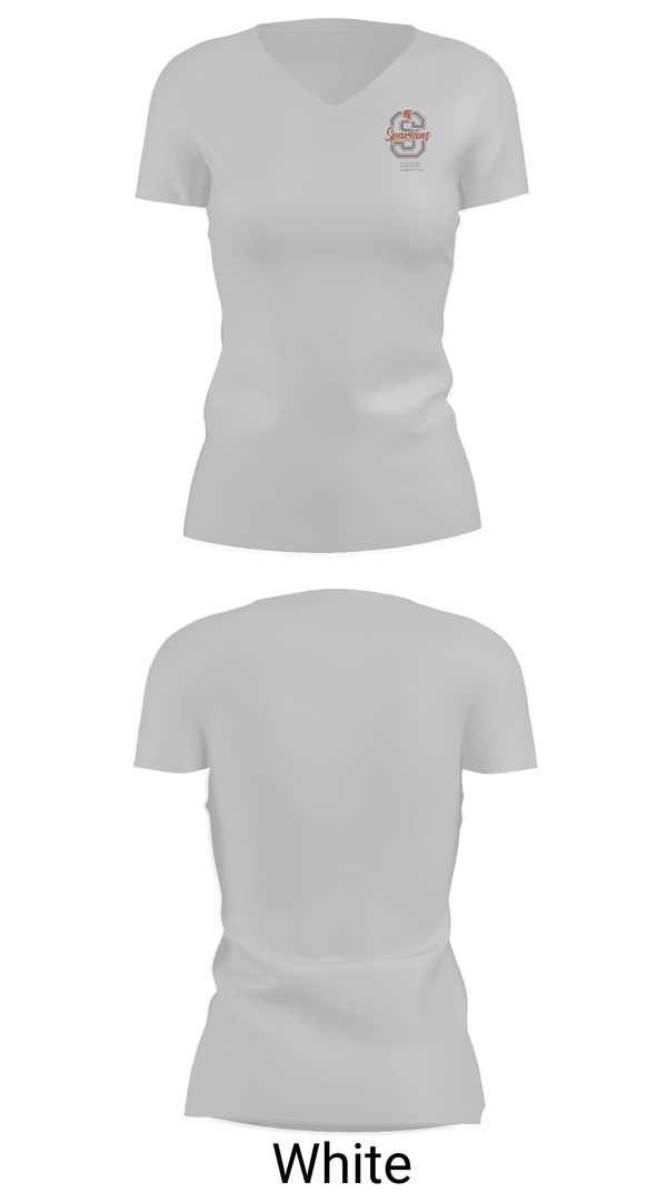 Womens Short Sleeve Vneck Shirt, Romeoville Cheer, Cheer, Teamtime, Team time, sublimation, custom sports apparel, team uniforms, spirit wear, spiritwear, sports uniforms, custom shirts, team store, custom team store, fundraiser sports, apparel fundraiser
