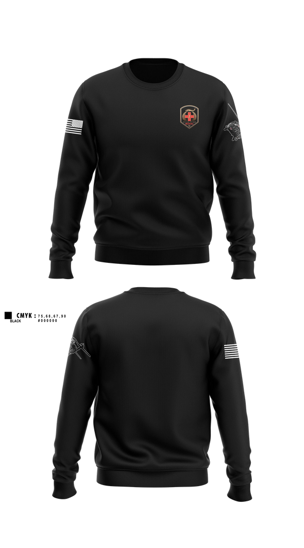 Crew Neck Sweatshirt, 1-171 MEDEVAC, National Guard, Teamtime, Team time, sublimation, custom sports apparel, team uniforms, spirit wear, spiritwear, sports uniforms, custom shirts, team store, custom team store, fundraiser sports, apparel fundraiser
