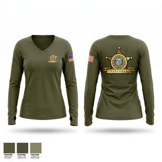 Old School Cotton Feel Shirt, Elkhart county sheriff office explorer program, Police, Teamtime, Team time, sublimation, custom sports apparel, team uniforms, spirit wear, spiritwear, sports uniforms, custom shirts, team store, custom team store, fundraiser sports, apparel fundraiser