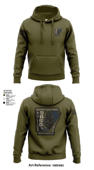 Hoodie, 16th Drug Task Force, Police, Teamtime, Team time, sublimation, custom sports apparel, team uniforms, spirit wear, spiritwear, sports uniforms, custom shirts, team store, custom team store, fundraiser sports, apparel fundraiser