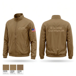 Windbreaker, B Co, 450th Civil Affairs BN, Army, Teamtime, Team time, sublimation, custom sports apparel, team uniforms, spirit wear, spiritwear, sports uniforms, custom shirts, team store, custom team store, fundraiser sports, apparel fundraiser