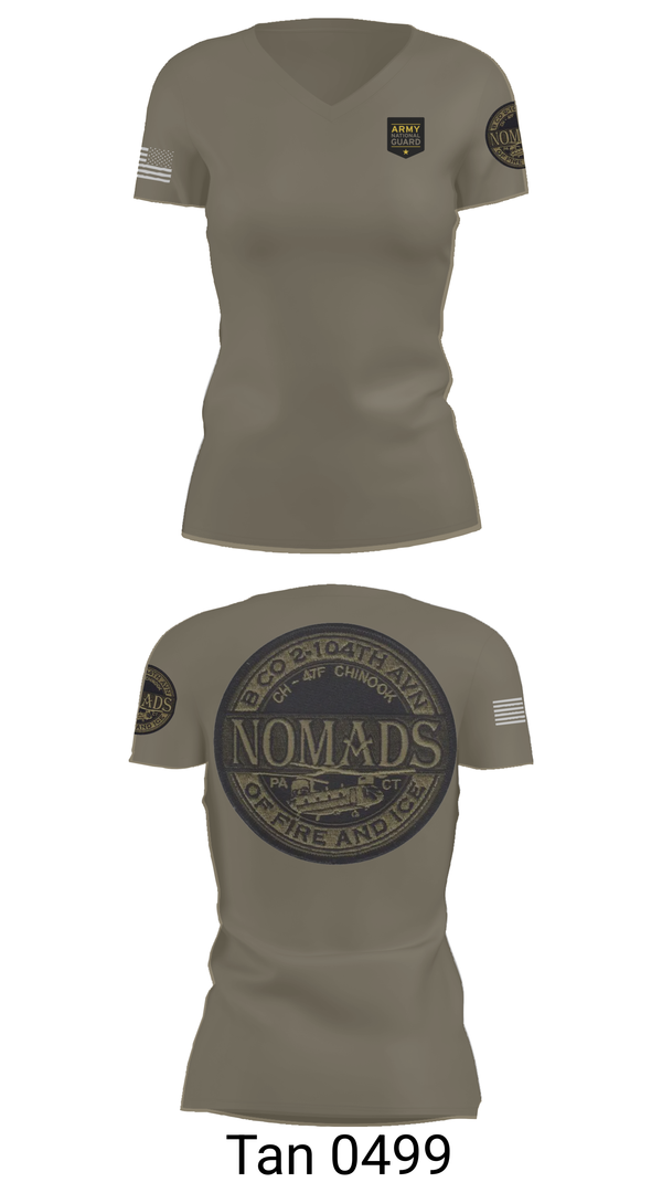 Womens Short Sleeve Vneck Shirt, E CO 169 AVN, National Guard, Teamtime, Team time, sublimation, custom sports apparel, team uniforms, spirit wear, spiritwear, sports uniforms, custom shirts, team store, custom team store, fundraiser sports, apparel fundraiser