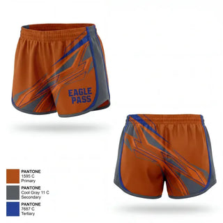 Womens Shorts, Eagle Pass, Track & Field, Teamtime, Team time, sublimation, custom sports apparel, team uniforms, spirit wear, spiritwear, sports uniforms, custom shirts, team store, custom team store, fundraiser sports, apparel fundraiser