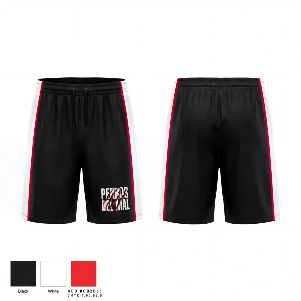 Athletic Shorts With Pockets, Perros del Mal, Men's Soccer, Teamtime, Team time, sublimation, custom sports apparel, team uniforms, spirit wear, spiritwear, sports uniforms, custom shirts, team store, custom team store, fundraiser sports, apparel fundraiser