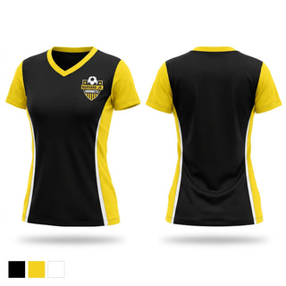 Womens Short Sleeve Vneck Shirt, Harvard Jr. Hornets, Spirit Store, Teamtime, Team time, sublimation, custom sports apparel, team uniforms, spirit wear, spiritwear, sports uniforms, custom shirts, team store, custom team store, fundraiser sports, apparel fundraiser