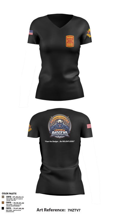 HHB / 30X Women's Short Sleeve V-neck Shirt - 3