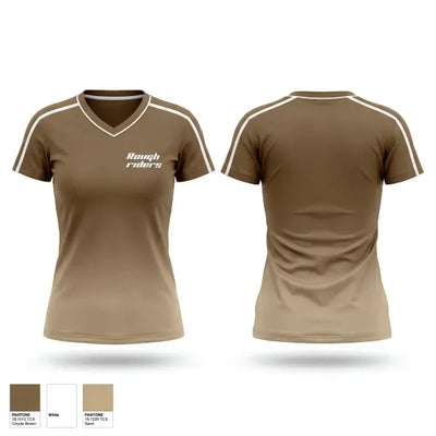 Rough riders 19622361 Women's Short Sleeve V-neck Shirt - 1