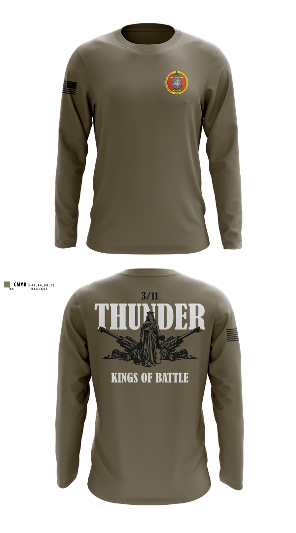 Long Sleeve Performance Shirt, 3 Bn 11th Mar, Marines, Teamtime, Team time, sublimation, custom sports apparel, team uniforms, spirit wear, spiritwear, sports uniforms, custom shirts, team store, custom team store, fundraiser sports, apparel fundraiser