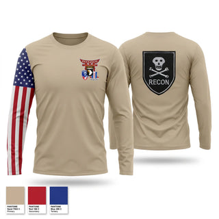 Long Sleeve Performance Shirt, Recon plt 187th combat brigade team, Army, Teamtime, Team time, sublimation, custom sports apparel, team uniforms, spirit wear, spiritwear, sports uniforms, custom shirts, team store, custom team store, fundraiser sports, apparel fundraiser
