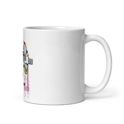 Bussy Squad 89240186 White Glossy Mug - Small