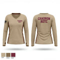 Chadron ROTC 32286389 Women's Long Sleeve V-neck Shirt - 1