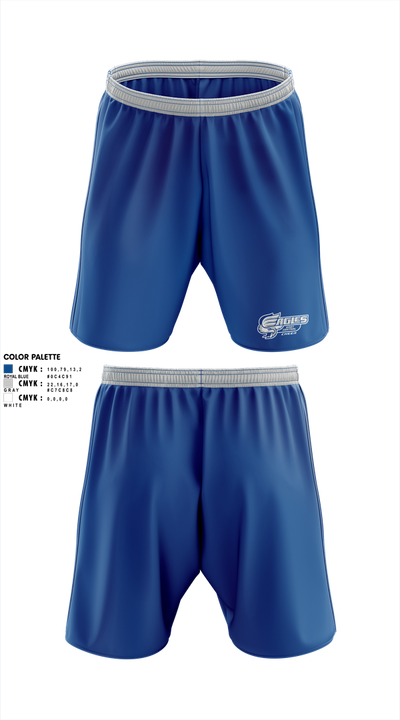 East Central Eagles Cheer 31829524 Athletic Shorts With Pockets - 1