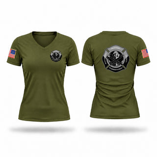 Womens Short Sleeve Vneck Shirt, Harbor Patrol, Police, Teamtime, Team time, sublimation, custom sports apparel, team uniforms, spirit wear, spiritwear, sports uniforms, custom shirts, team store, custom team store, fundraiser sports, apparel fundraiser