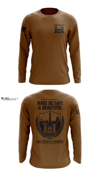Long Sleeve Performance Shirt, 1226 EN DET, National Guard, Teamtime, Team time, sublimation, custom sports apparel, team uniforms, spirit wear, spiritwear, sports uniforms, custom shirts, team store, custom team store, fundraiser sports, apparel fundraiser