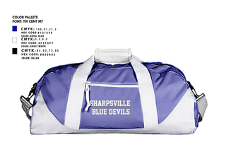 Duffle Bag, Sharpsville Blue Devils, , Teamtime, Team time, sublimation, custom sports apparel, team uniforms, spirit wear, spiritwear, sports uniforms, custom shirts, team store, custom team store, fundraiser sports, apparel fundraiser