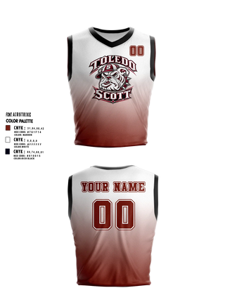 Mens Basketball Jersey, Toledo Scott Bulldogs, Men's Basketball, Teamtime, Team time, sublimation, custom sports apparel, team uniforms, spirit wear, spiritwear, sports uniforms, custom shirts, team store, custom team store, fundraiser sports, apparel fundraiser