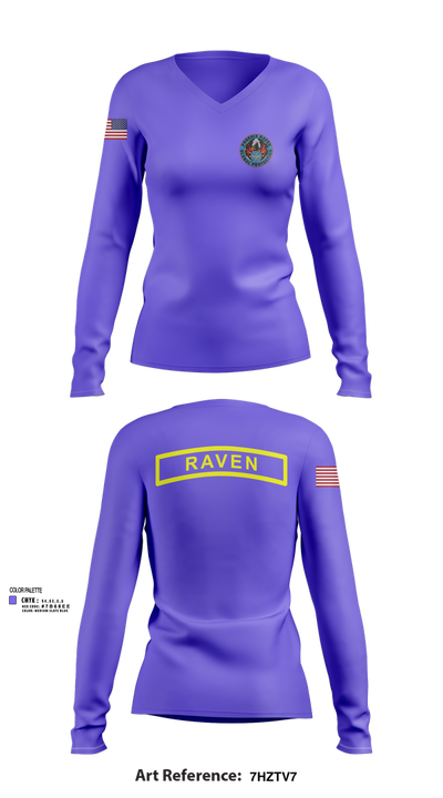 Phoenix Raven Instrutor 33351761 Women's Long Sleeve V-neck Shirt - 102