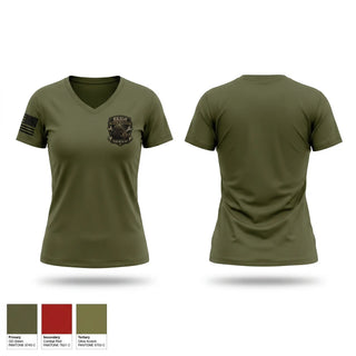 Womens Short Sleeve Vneck Shirt, Echo Company Warhogs, Army, Teamtime, Team time, sublimation, custom sports apparel, team uniforms, spirit wear, spiritwear, sports uniforms, custom shirts, team store, custom team store, fundraiser sports, apparel fundraiser