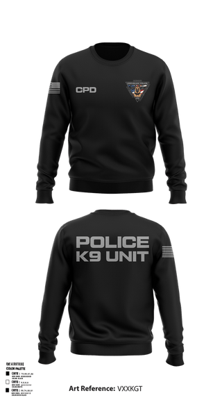 Crew Neck Sweatshirt, Crenshaw Police Department, Police, Teamtime, Team time, sublimation, custom sports apparel, team uniforms, spirit wear, spiritwear, sports uniforms, custom shirts, team store, custom team store, fundraiser sports, apparel fundraiser