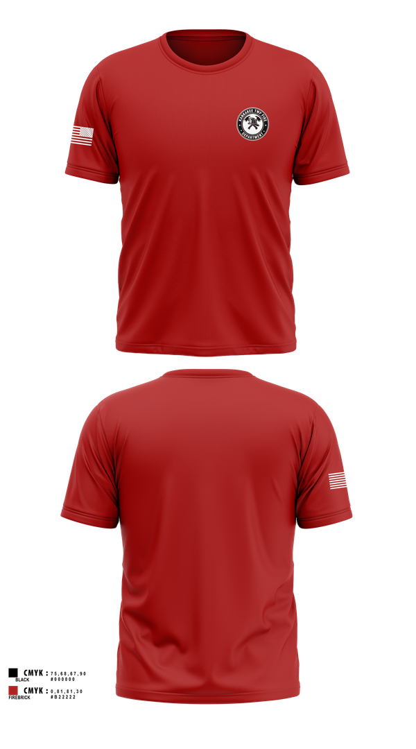 Old School Cotton Feel Shirt, Kankakee Twp Fire, , Teamtime, Team time, sublimation, custom sports apparel, team uniforms, spirit wear, spiritwear, sports uniforms, custom shirts, team store, custom team store, fundraiser sports, apparel fundraiser