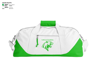 Duffle Bag, Calhoun Academy, Women's Basketball, Teamtime, Team time, sublimation, custom sports apparel, team uniforms, spirit wear, spiritwear, sports uniforms, custom shirts, team store, custom team store, fundraiser sports, apparel fundraiser