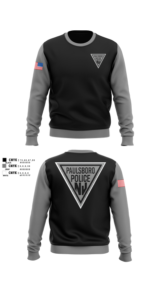 Crew Neck Sweatshirt, Paulsboro Police Department, Police, Teamtime, Team time, sublimation, custom sports apparel, team uniforms, spirit wear, spiritwear, sports uniforms, custom shirts, team store, custom team store, fundraiser sports, apparel fundraiser