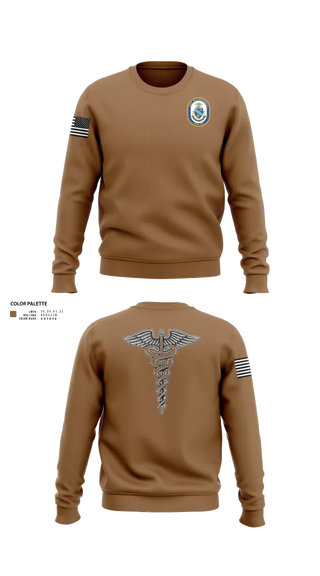 Crew Neck Sweatshirt, Uss McCAMPBELL, , Teamtime, Team time, sublimation, custom sports apparel, team uniforms, spirit wear, spiritwear, sports uniforms, custom shirts, team store, custom team store, fundraiser sports, apparel fundraiser