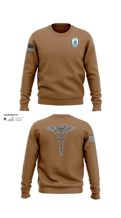 Uss McCAMPBELL 68560965 Crew Neck Sweatshirt - 21