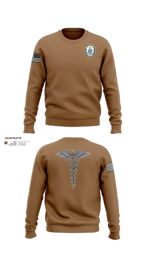 Crew Neck Sweatshirt, Uss McCAMPBELL, , Teamtime, Team time, sublimation, custom sports apparel, team uniforms, spirit wear, spiritwear, sports uniforms, custom shirts, team store, custom team store, fundraiser sports, apparel fundraiser