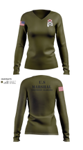 USMS N/AL Women's Long Sleeve V-neck Shirt - 21
