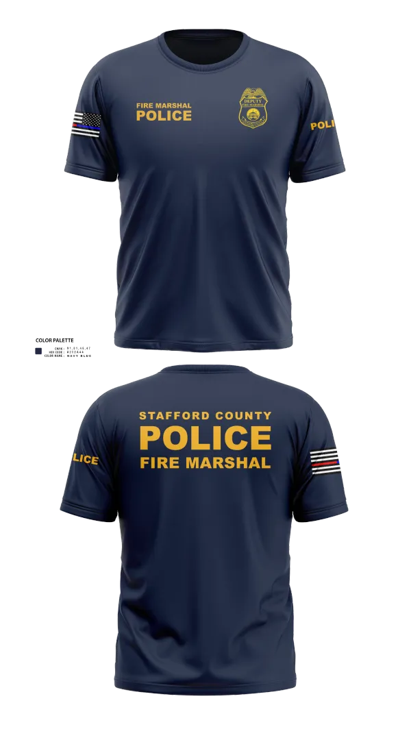 Short Sleeve Performance Shirt, Stafford County Fire Marshal's Office, Police, Teamtime, Team time, sublimation, custom sports apparel, team uniforms, spirit wear, spiritwear, sports uniforms, custom shirts, team store, custom team store, fundraiser sports, apparel fundraiser