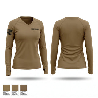 Womens Long Sleeve Vneck Shirt, MPC/1-325AIR, Army, Teamtime, Team time, sublimation, custom sports apparel, team uniforms, spirit wear, spiritwear, sports uniforms, custom shirts, team store, custom team store, fundraiser sports, apparel fundraiser