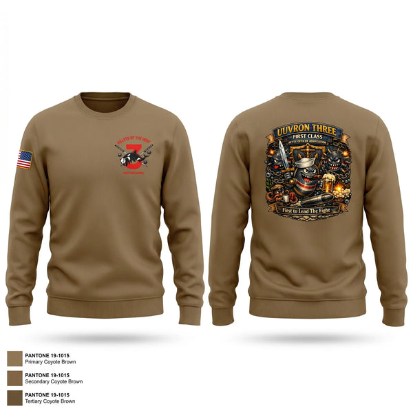 Crew Neck Sweatshirt, UUVRON THREE FCPOA, Navy, Teamtime, Team time, sublimation, custom sports apparel, team uniforms, spirit wear, spiritwear, sports uniforms, custom shirts, team store, custom team store, fundraiser sports, apparel fundraiser