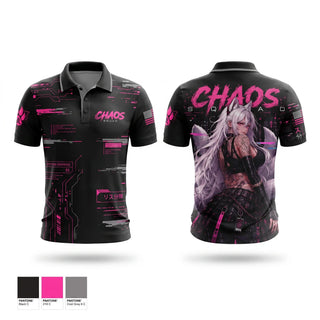 Short Sleeve Performance Polo, Chaos squad 02, E-Sports, Teamtime, Team time, sublimation, custom sports apparel, team uniforms, spirit wear, spiritwear, sports uniforms, custom shirts, team store, custom team store, fundraiser sports, apparel fundraiser