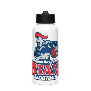 Tampa Bay Tech Titans Basketball Stainless Steel Water Bottle with a Straw Lid