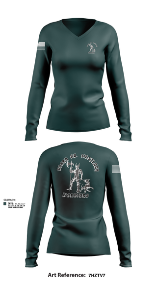 Womens Long Sleeve Vneck Shirt, Guard company westlock, , Teamtime, Team time, sublimation, custom sports apparel, team uniforms, spirit wear, spiritwear, sports uniforms, custom shirts, team store, custom team store, fundraiser sports, apparel fundraiser