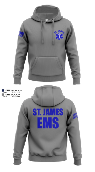 Hoodie, St. James EMS, EMS/EMT, Teamtime, Team time, sublimation, custom sports apparel, team uniforms, spirit wear, spiritwear, sports uniforms, custom shirts, team store, custom team store, fundraiser sports, apparel fundraiser