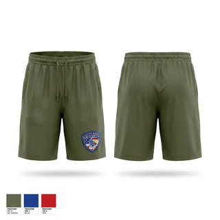 Athletic Shorts With Pockets, Woodville State University Police Department, Police, Teamtime, Team time, sublimation, custom sports apparel, team uniforms, spirit wear, spiritwear, sports uniforms, custom shirts, team store, custom team store, fundraiser sports, apparel fundraiser