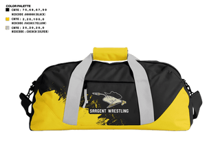 Duffle Bag, Sargent Farmers, Wrestling, Teamtime, Team time, sublimation, custom sports apparel, team uniforms, spirit wear, spiritwear, sports uniforms, custom shirts, team store, custom team store, fundraiser sports, apparel fundraiser