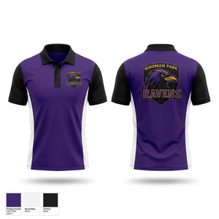 Short Sleeve Performance Polo, Hindman Park Ravens, Men's Basketball, Teamtime, Team time, sublimation, custom sports apparel, team uniforms, spirit wear, spiritwear, sports uniforms, custom shirts, team store, custom team store, fundraiser sports, apparel fundraiser