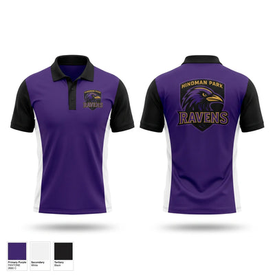 Hindman Park Ravens Short Sleeve Performance Polo - 1