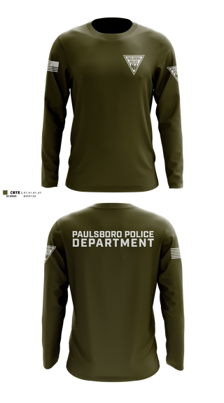Long Sleeve Performance Shirt, Paulsboro Police Department, Police, Teamtime, Team time, sublimation, custom sports apparel, team uniforms, spirit wear, spiritwear, sports uniforms, custom shirts, team store, custom team store, fundraiser sports, apparel fundraiser