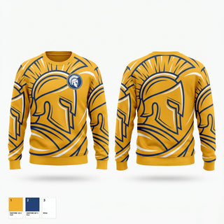 Crew Neck Sweatshirt, Spartan Volleyball, Women's Volleyball, Teamtime, Team time, sublimation, custom sports apparel, team uniforms, spirit wear, spiritwear, sports uniforms, custom shirts, team store, custom team store, fundraiser sports, apparel fundraiser