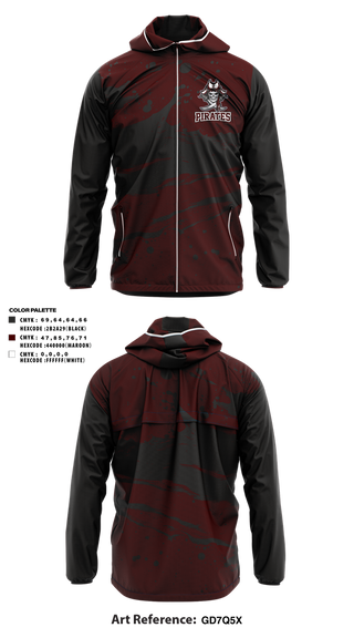 Windbreaker, PIRATES, , Teamtime, Team time, sublimation, custom sports apparel, team uniforms, spirit wear, spiritwear, sports uniforms, custom shirts, team store, custom team store, fundraiser sports, apparel fundraiser