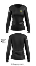 FIRE POLICE OF NJ 57693840 Women's Long Sleeve V-neck Shirt - 1
