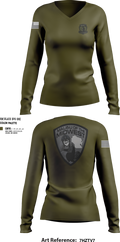 ERT 63280832 Women's Long Sleeve V-neck Shirt - 100