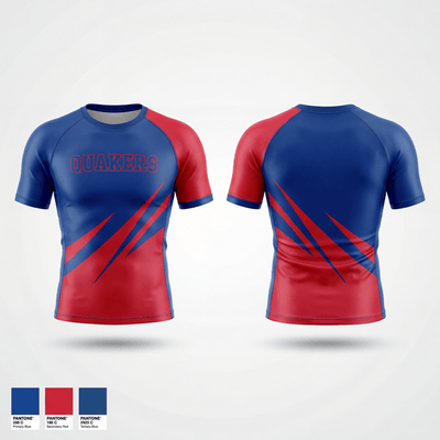 Quakers 93756287 Short Sleeve Rash Guard Shirt - 1