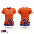 ESM Spartans 67289748 Women's Short Sleeve V-neck Shirt - 1